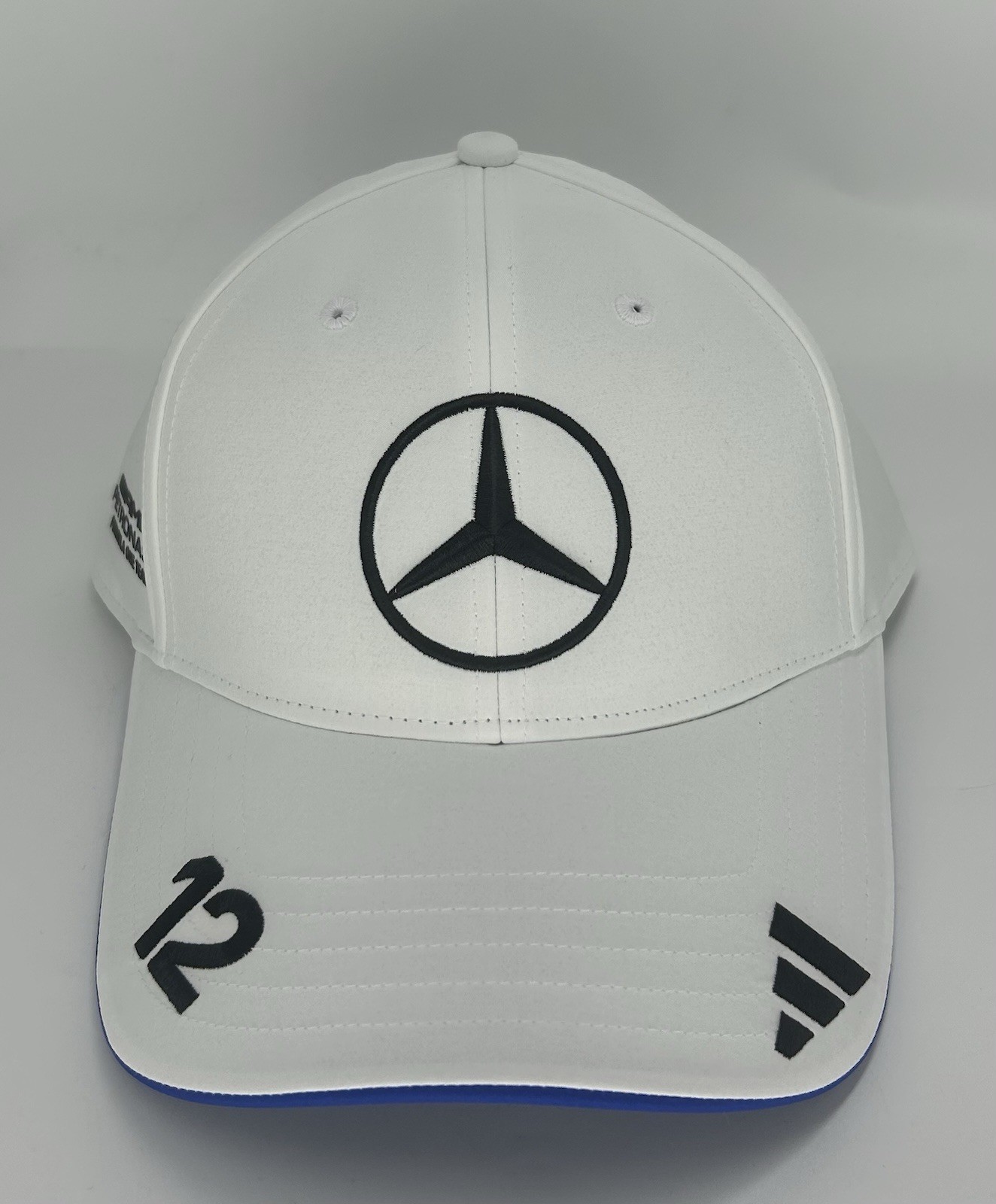 New Adidas Mercedes AMG F1 Team 2025 Kimi Antonelli #12 Cap White Style JZ6711