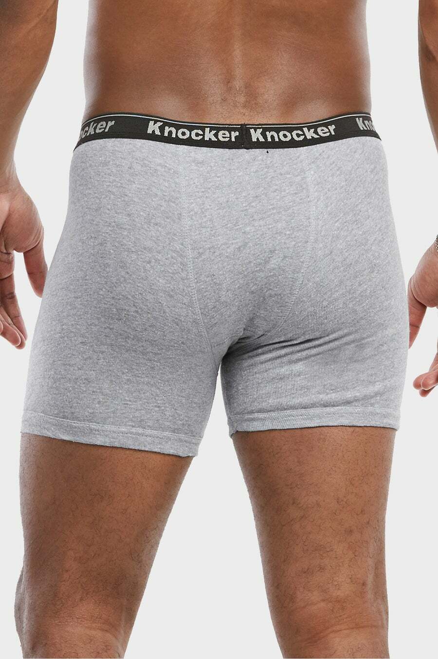 4 pk Mens Boxer Briefs 100% Cotton Black Grey Lot Underwear S M L XL XXL XXXL