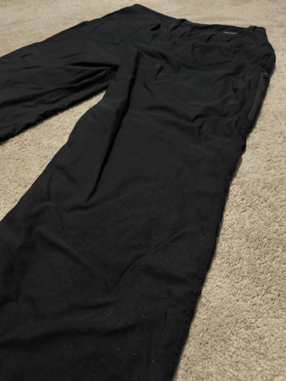 Eddie Bauer Men’s Tech Pant 34×30 Fleece Lined 2-Way Stretch Black