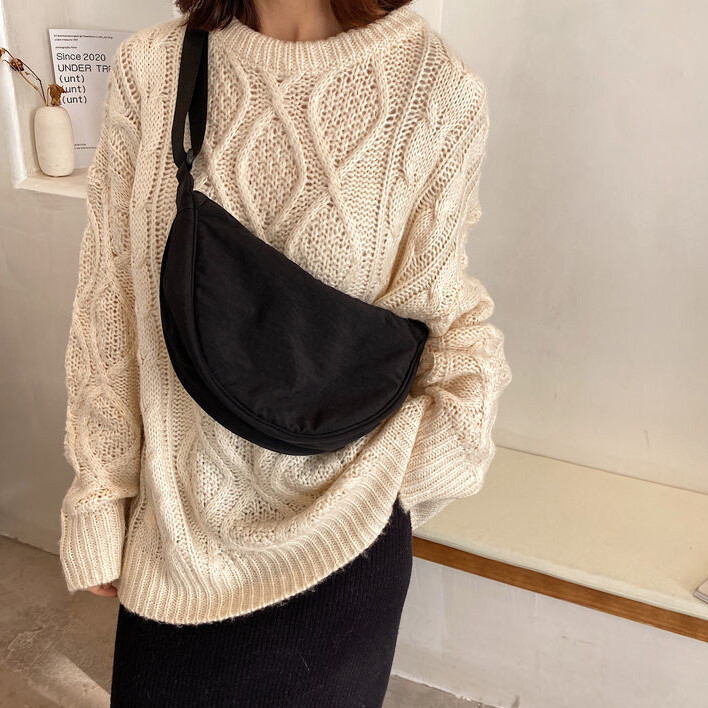 Womens Crescent Crossbody Bag Sling Shoulder Bag Purse Casual Dumpling Bag Gift