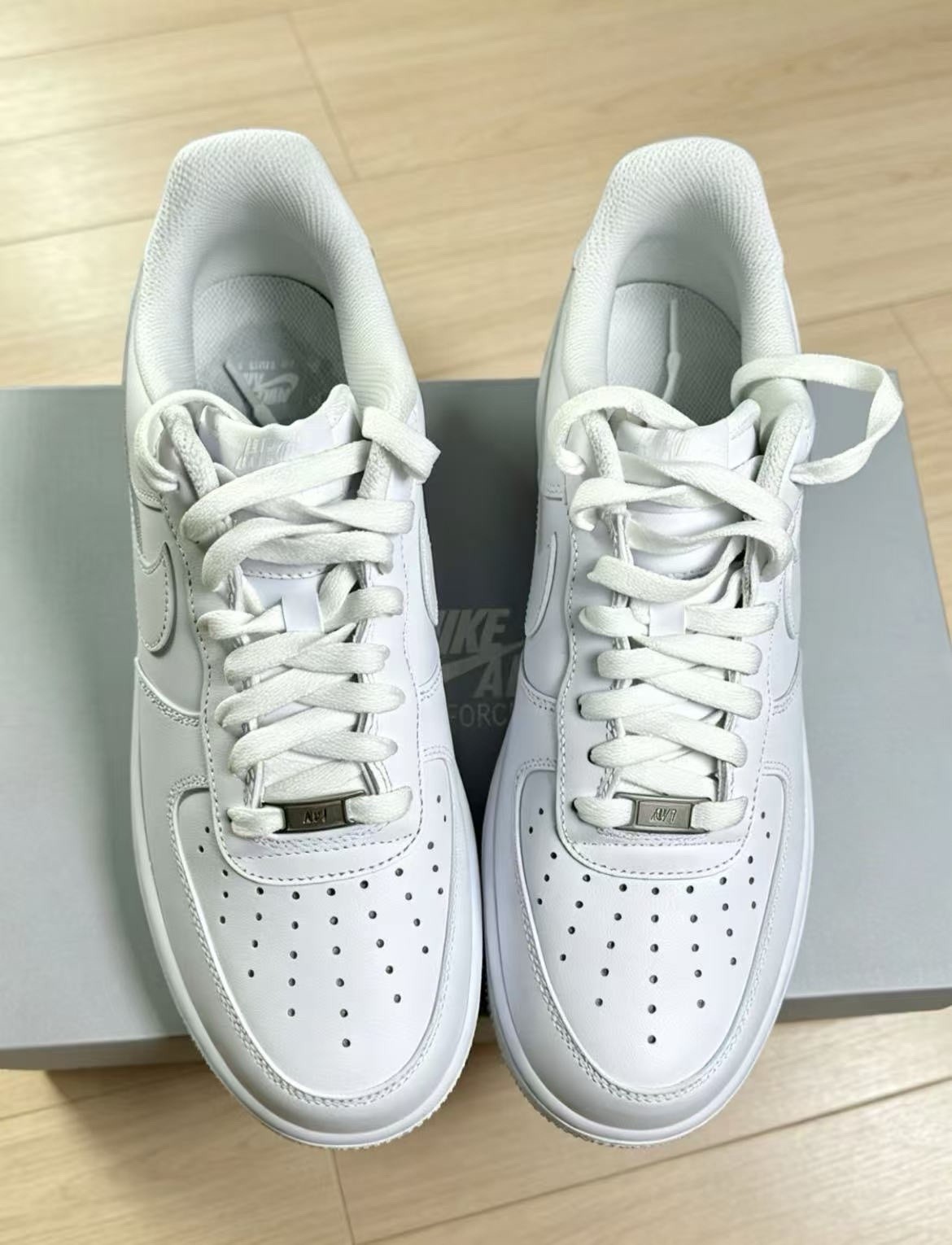 Nike Air Force 1 Low Top White Men’s Lace-Up Athletic Sneakers