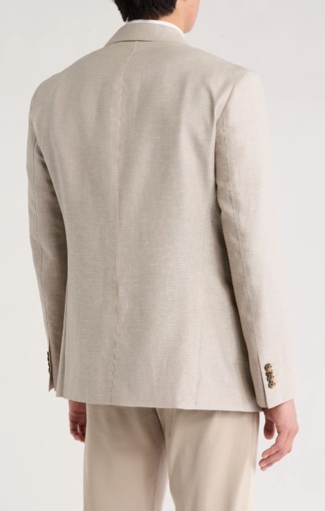 Rodd & Gunn Roving Beach Wool & Linen Sport Coat L-XL, PUTTY