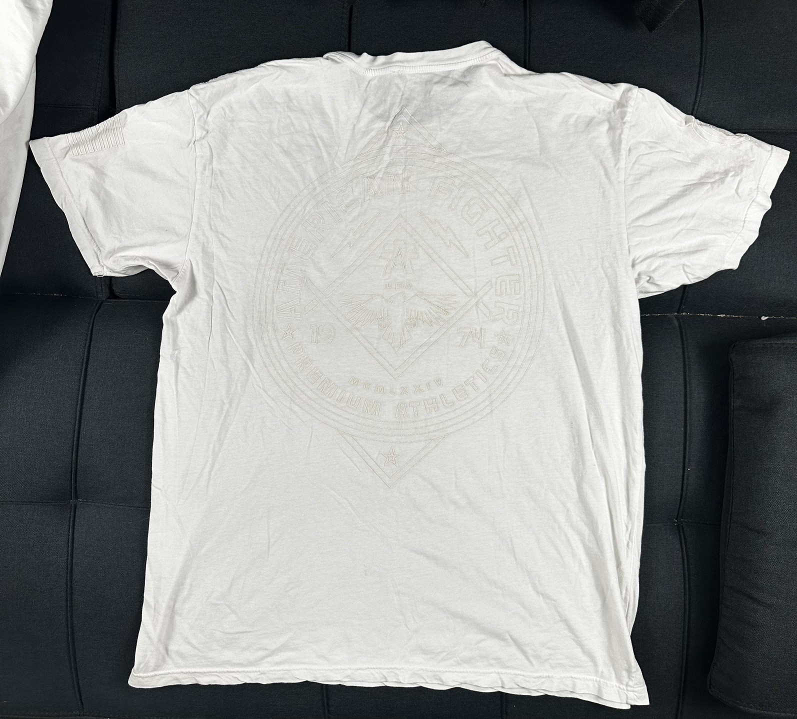 American Fighter Mens Medium White Training 2xl T Shirt UFC MMA Workout Gym