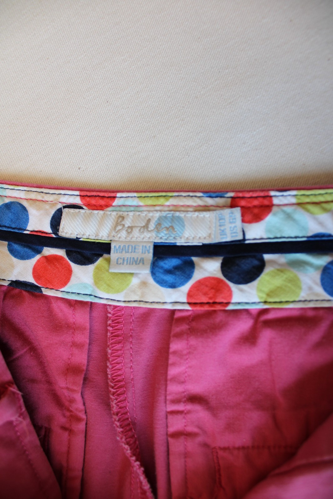 Boden Richmond Pink Stretch Cotton Shorts Size US 6 Petite – 3″ Inseam