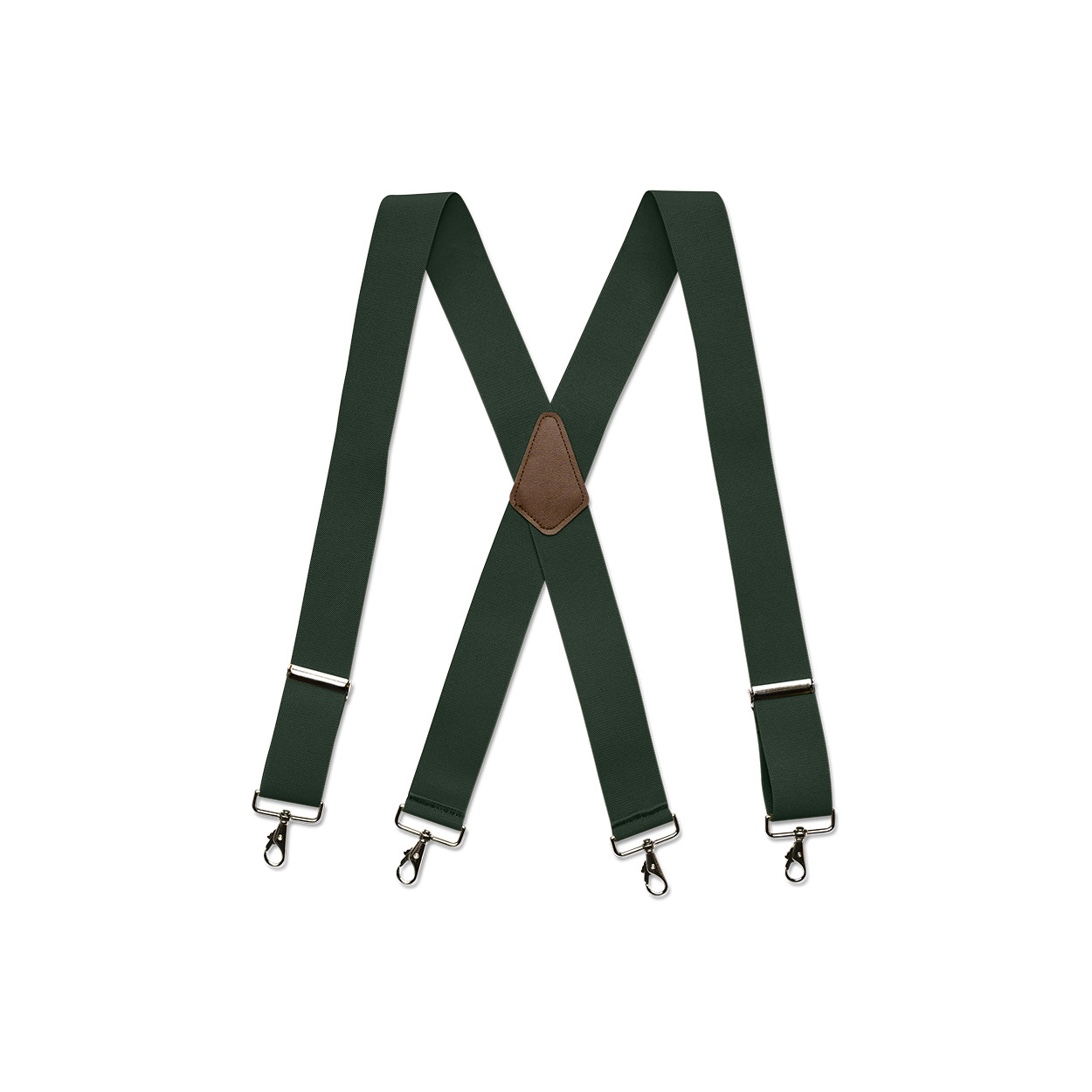 Men’s Suspenders – Belt Loop, Various Colors, X Style, Chromed Snaps, USA Made
