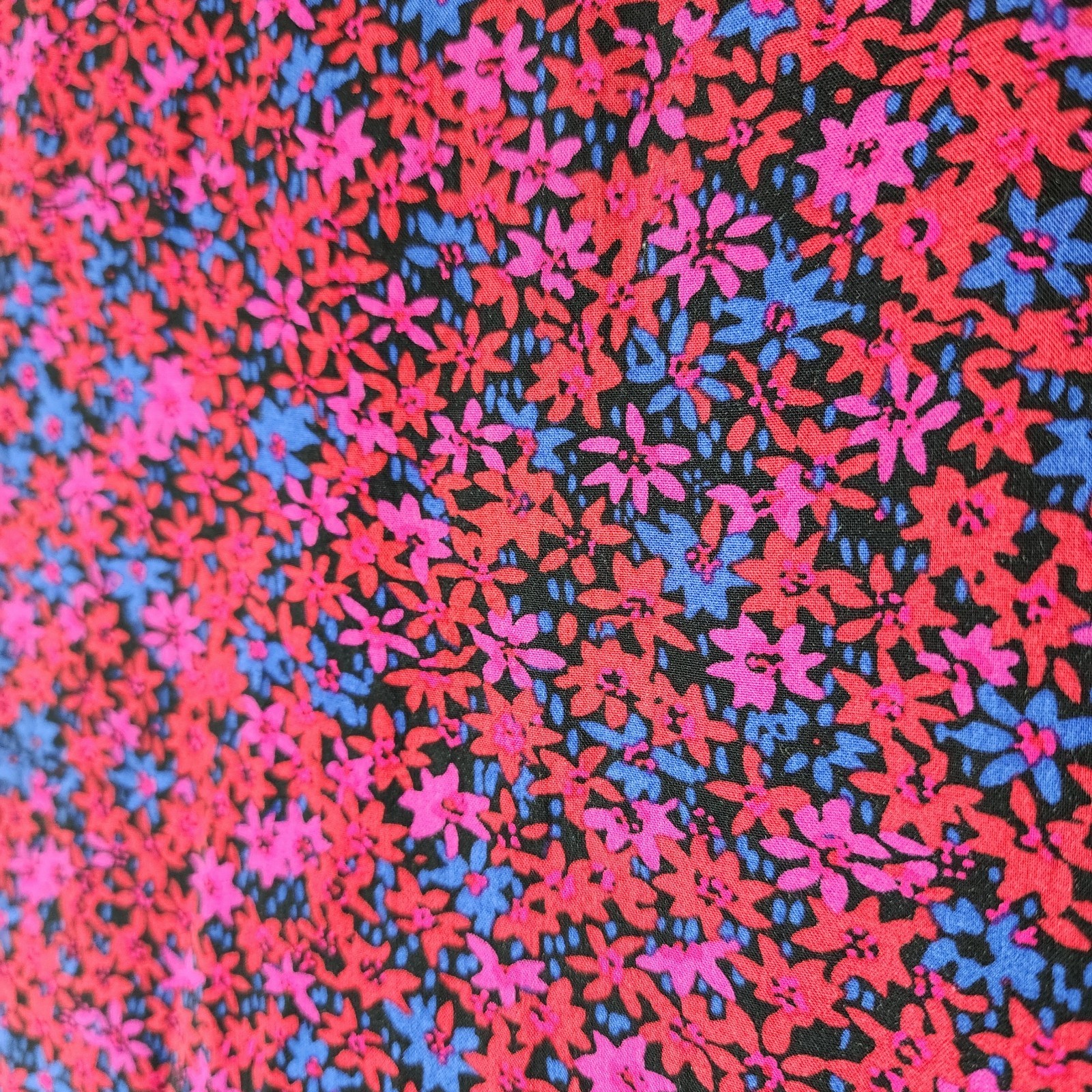 GAP Ruffled Maxi Dress Womens S Red Blue Purple Floral Smocked Cuff Cottage