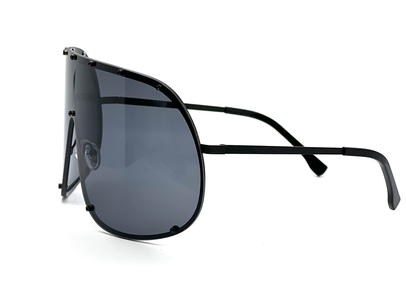 Fashion Oversized Luxury Sunglasses for Women Men One-piece Lens Frame Uv400 New
