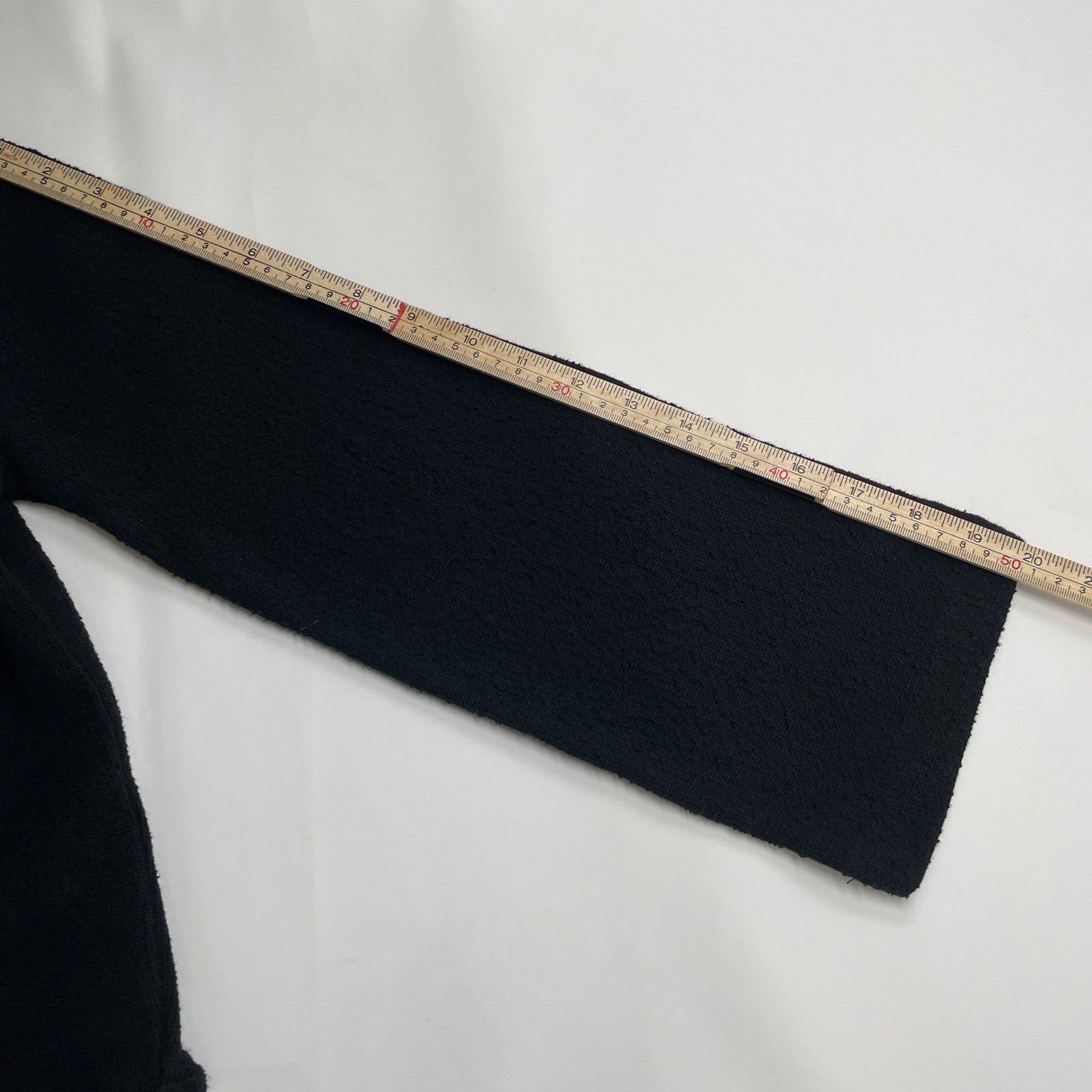 Madewell Texture & Thread Black Cotton Wrap Side Tie Chic Top Balletcore S NEW