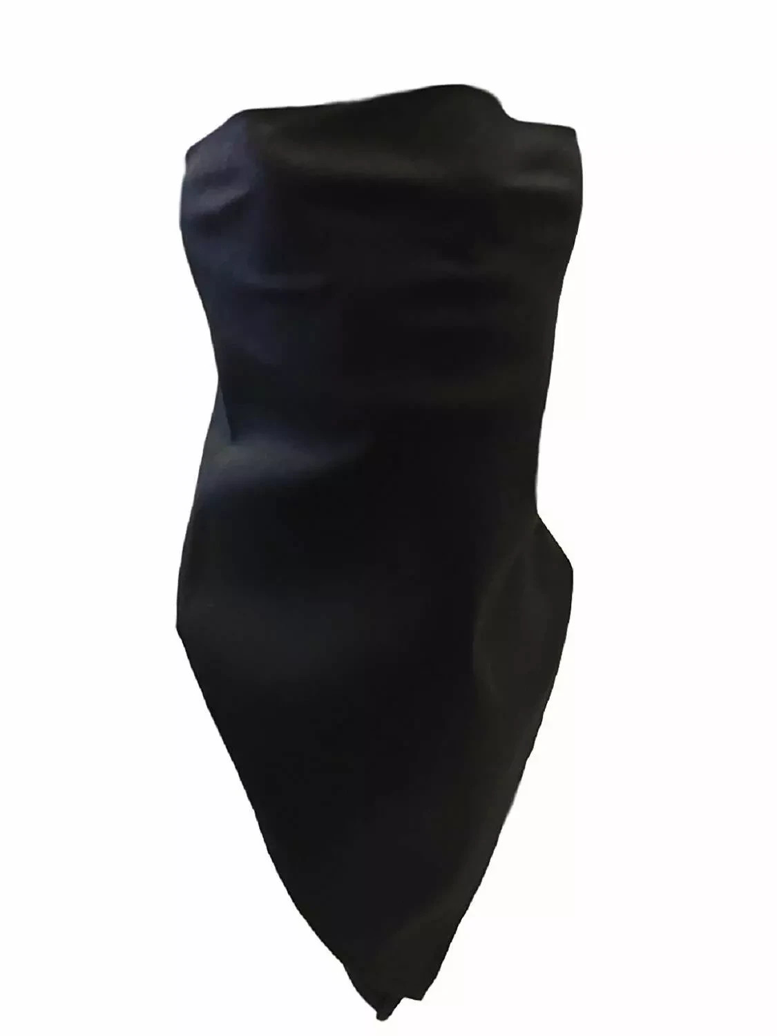 NEW VELCRO®brand ADJUSTABLE BLACK Glow in the Dark SKULL FACE NECK COVER BANDANA