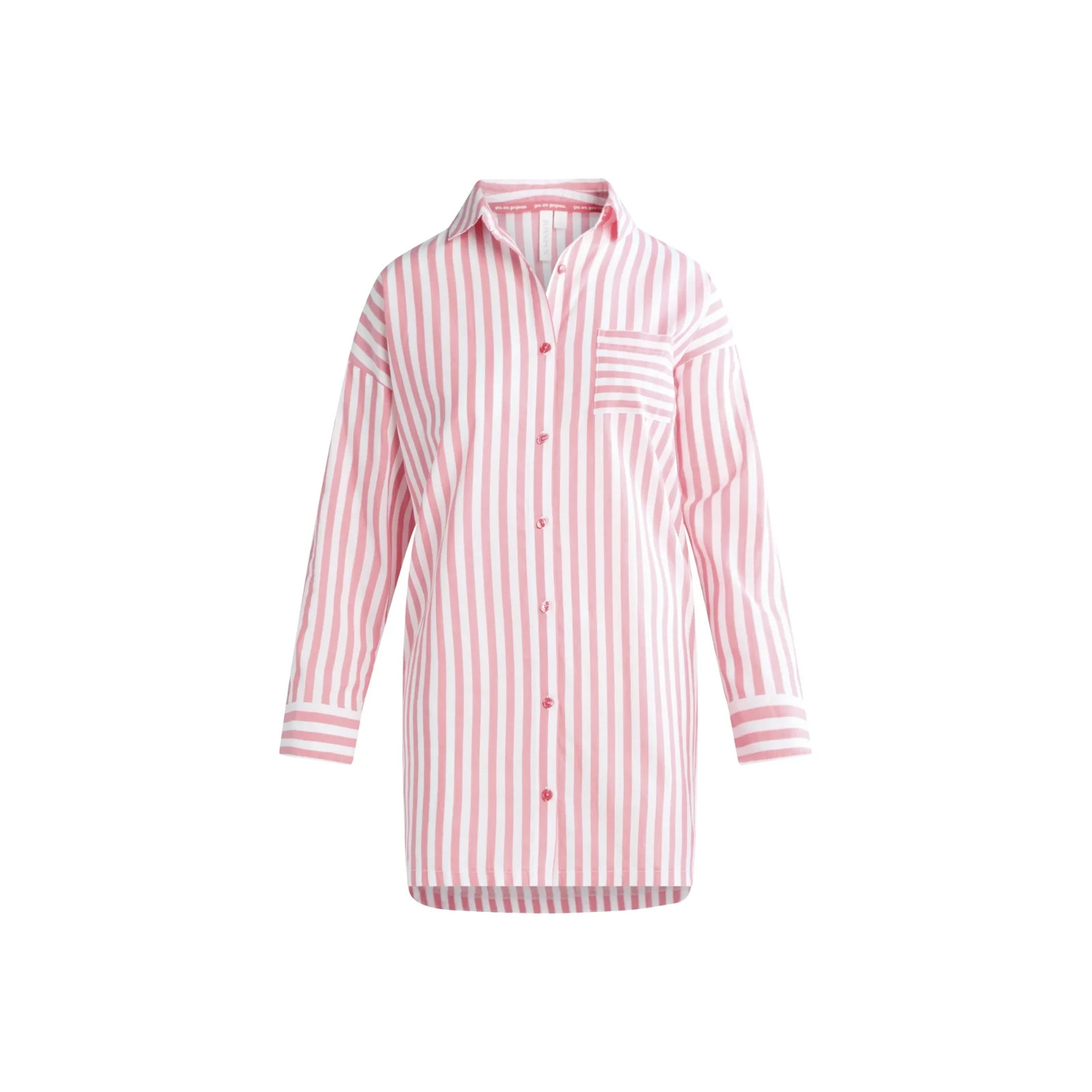 Joyspun Women’s Woven Long Sleeve Button Front Sleepshirt, Joyspun Sleepshirt,