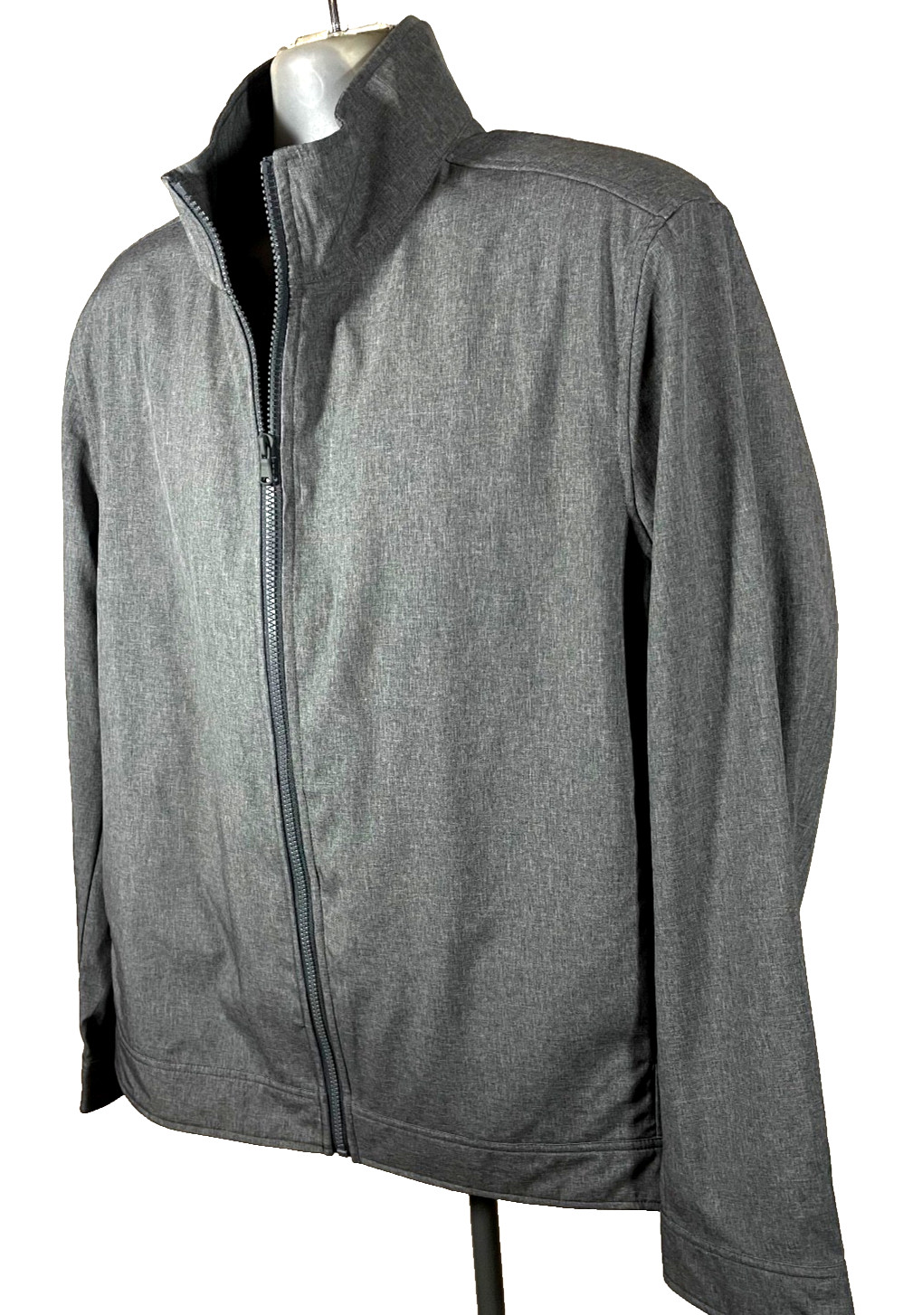 Zachary Prell Men’s Gray 3-in-1 Jacket XL Removable Quilted Vest Layered Zip Up