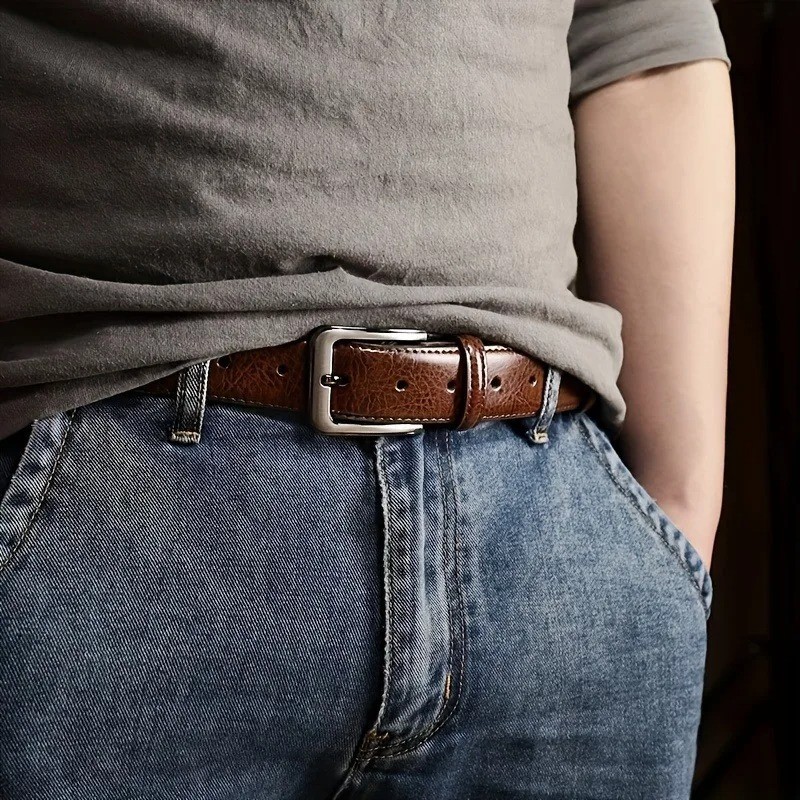 Men’s belts,Full Grain Genuine Leather Casual Dress Jeans Belts for Men