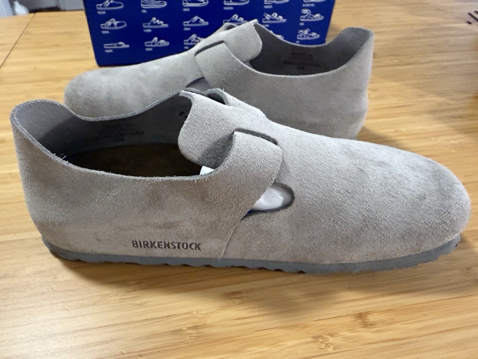 Birkenstock London Suede Leather Stone Coin EU39/W8-8.5 Medium/Narrow EUC
