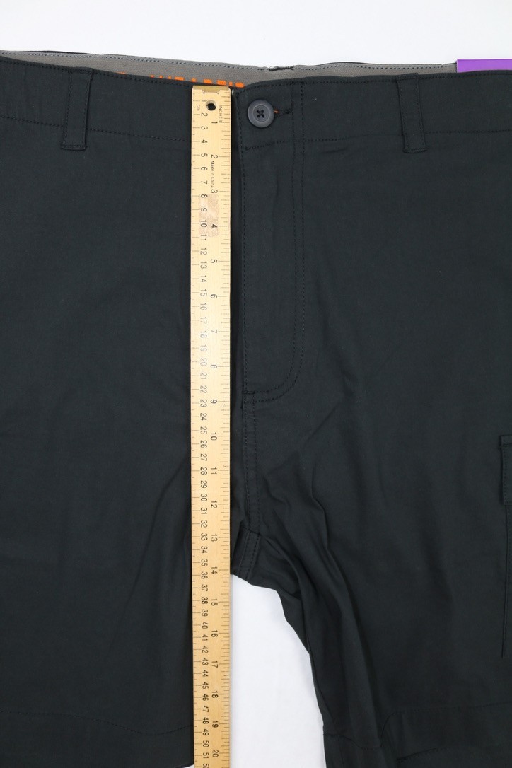 Wearfirst Mens Cargo Short Black Sz 2XL 9in Inseam Stretch Soft Touch Comfort
