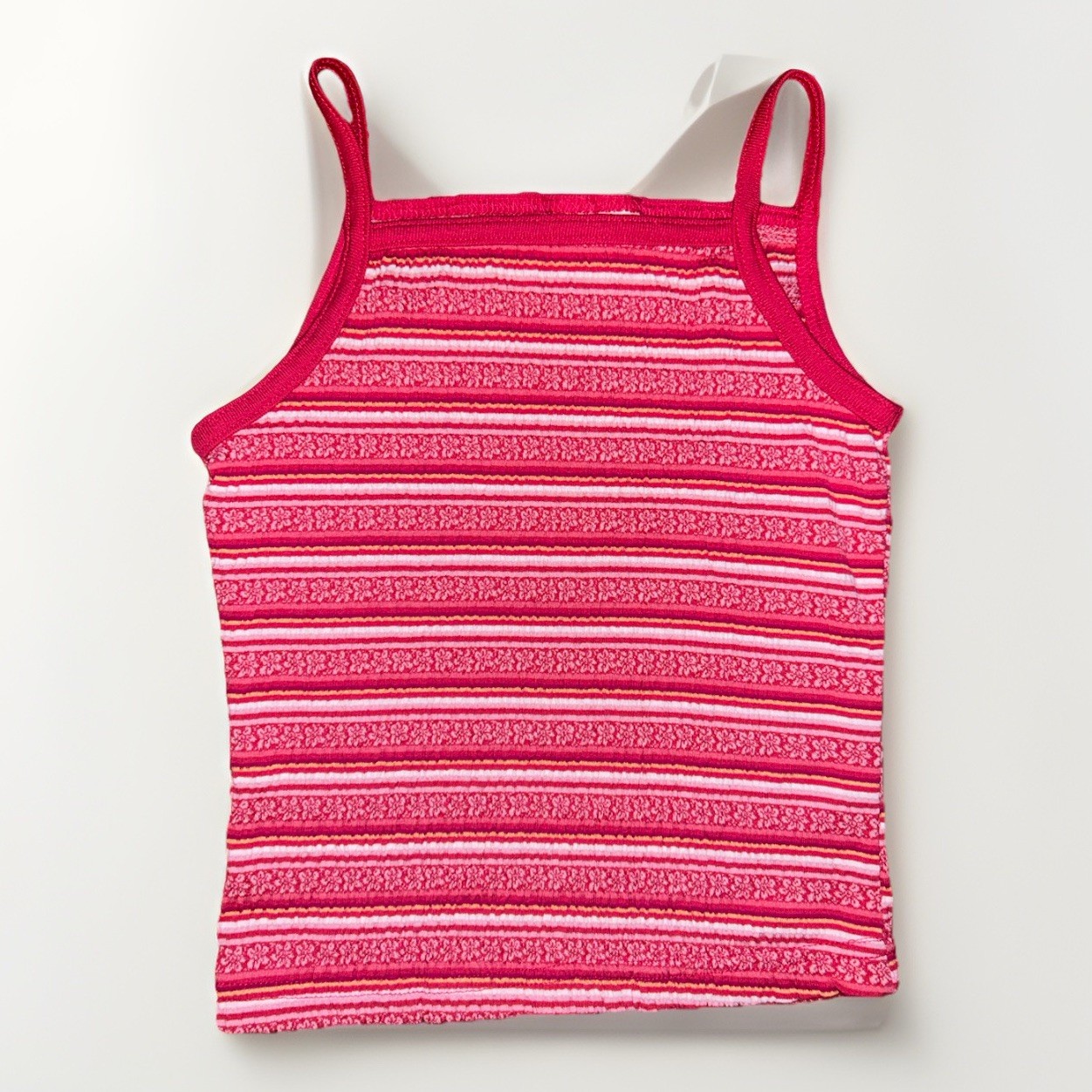 Vintage Xhiliration Cropped Tank Top Stripped Size Small