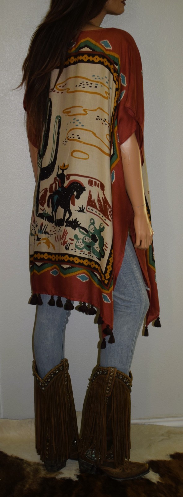 DOUBLE D RANCH Ay! Ay! Ay! Poncho Top Large X Large