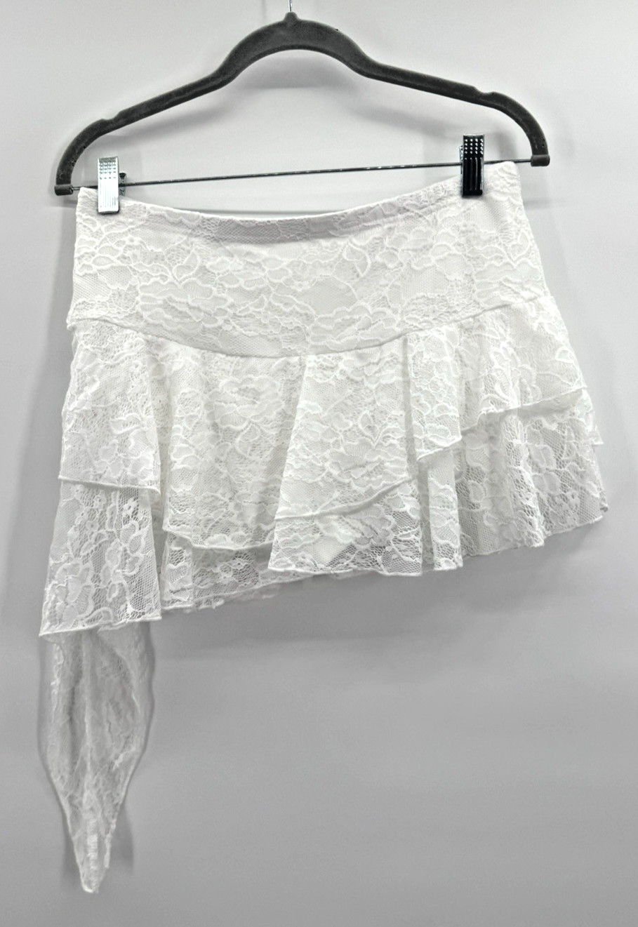 Coquette Asymmetrical Lace Skirt Medium Cottage Fairy Boho Coastal Angelcore New