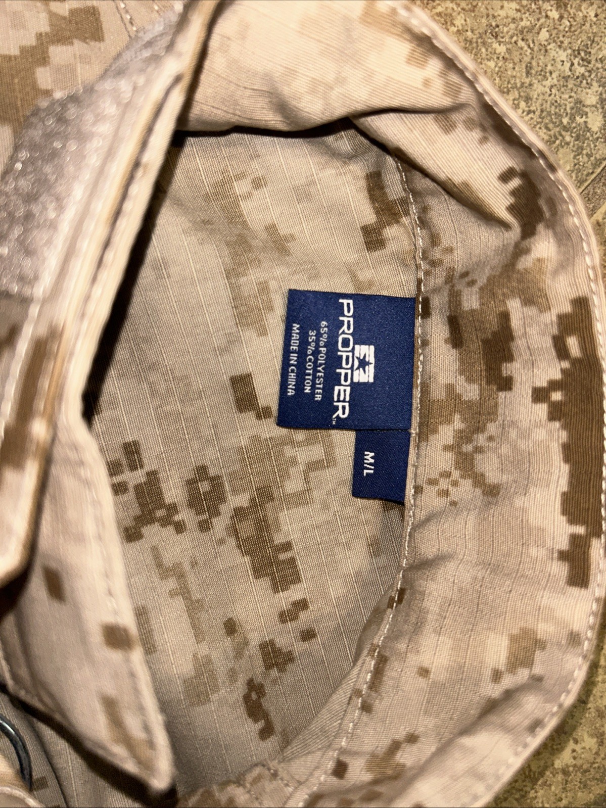 PROPPER POLY COTTON RIPSTOP ORIGINAL ACU MILITARY TACTICALCOAT MEN MEDIUM/Long