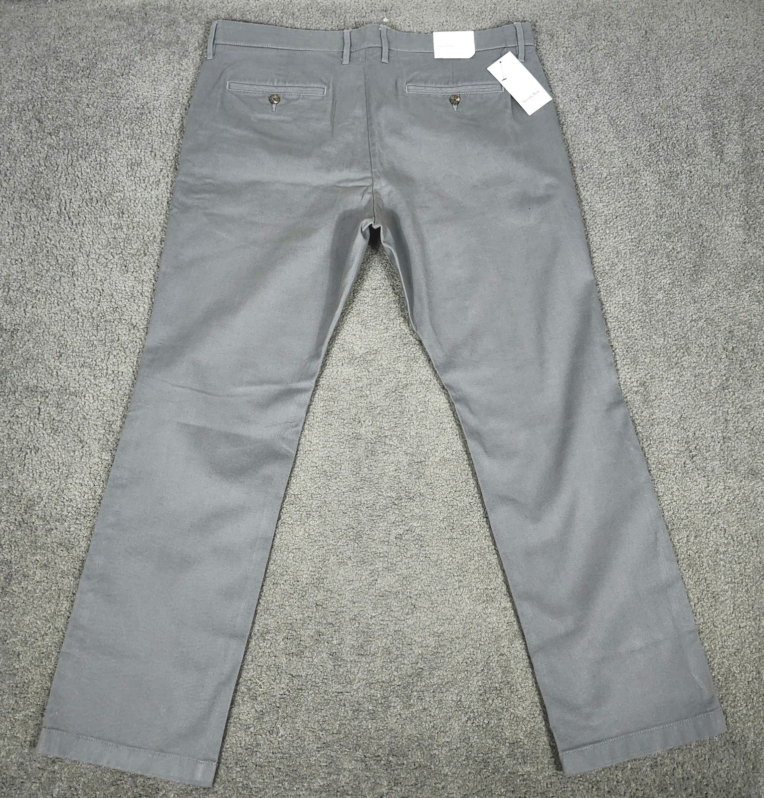 Men’s Chino Pants 40×30 Dark Gray Slim Fit Goodfellow Stretch Flat Front