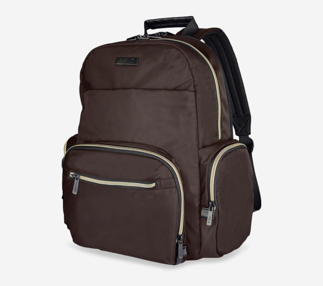 Kenneth Cole Reaction “Sophie”size M Backpack Chocolate Brown, 15″Laptop Sleeve