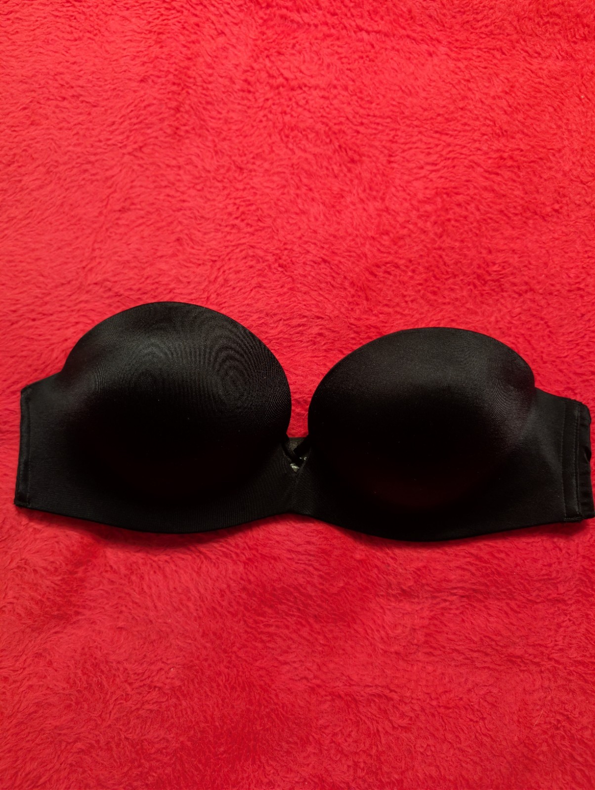 Victoria Secret Miraculous Strapless Push Up Bra 34A Black Add 2 Cup Sizes Multi