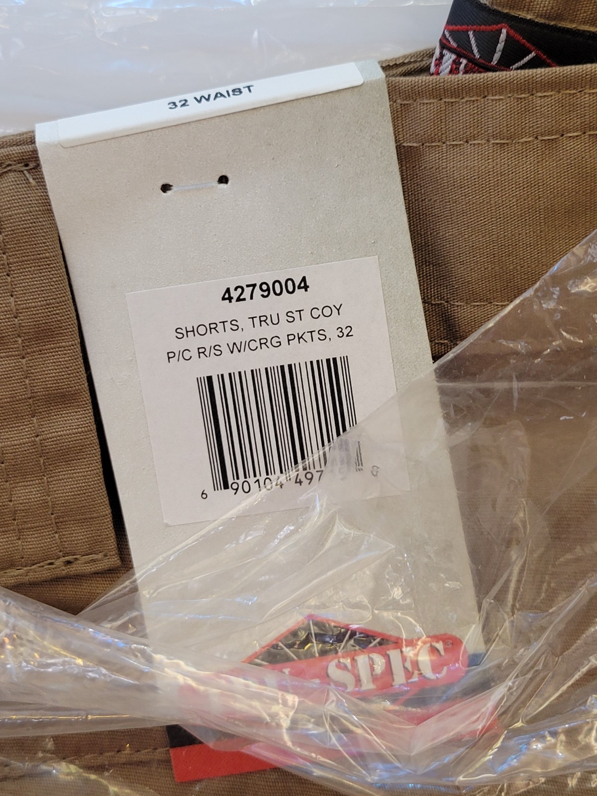 Tru-Spec 24-7 Series ST Cargo Shorts, Coyote, 32 Waist / 9 inseam, Discontinued