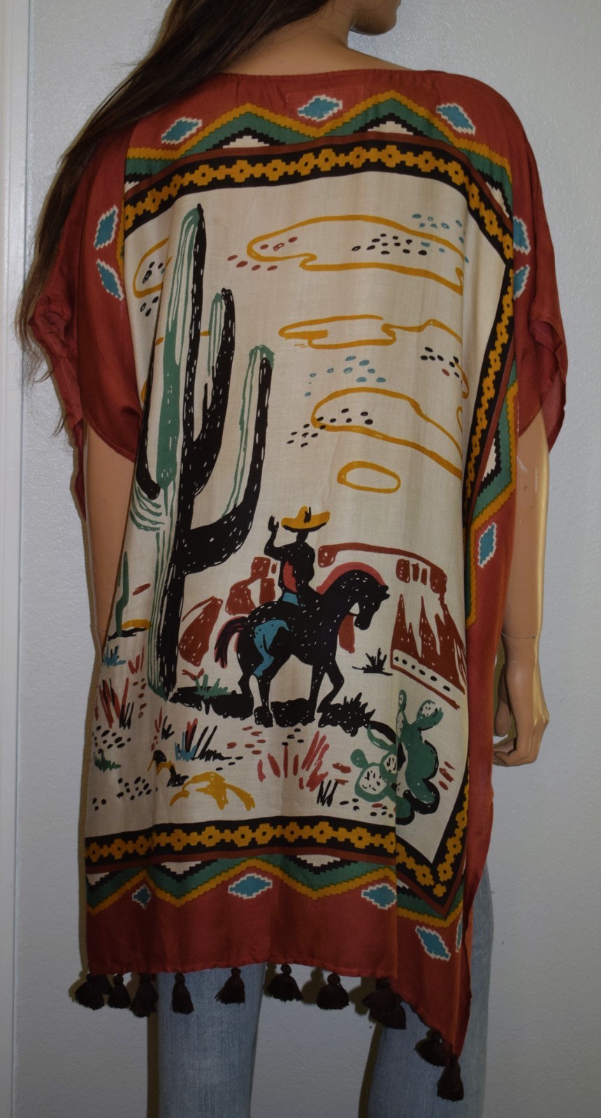 DOUBLE D RANCH Ay! Ay! Ay! Poncho Top Large X Large