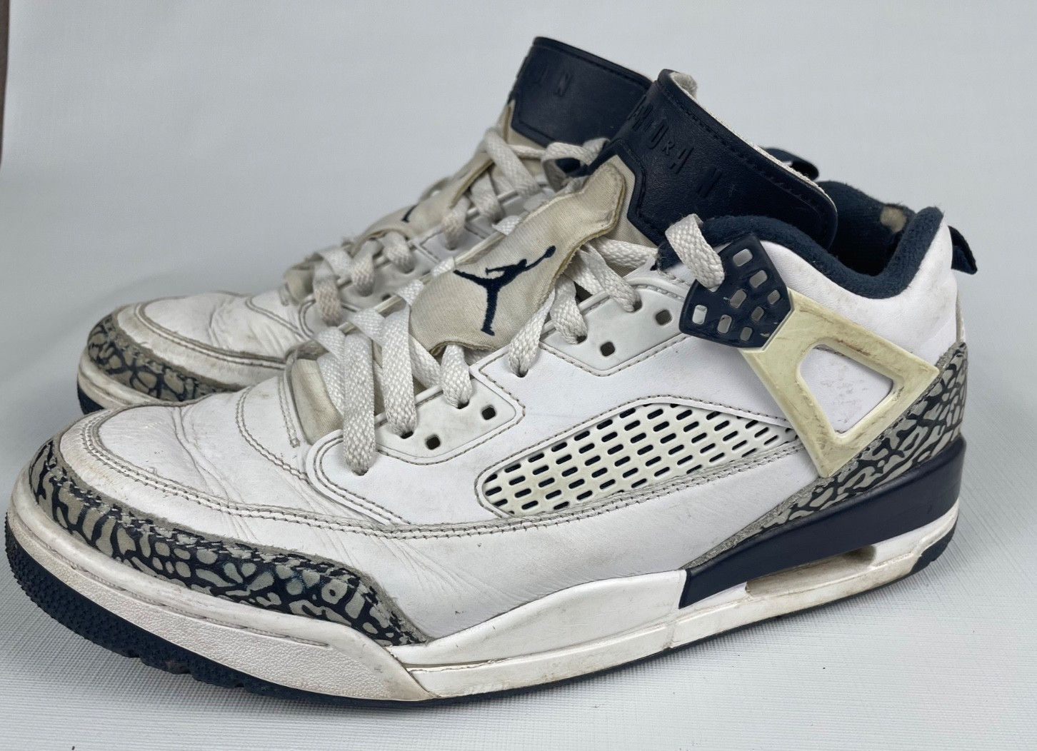 Nike Jordan Spizike Obsidian Low Mens 10.5 Cool Grey Black White FQ1759 102