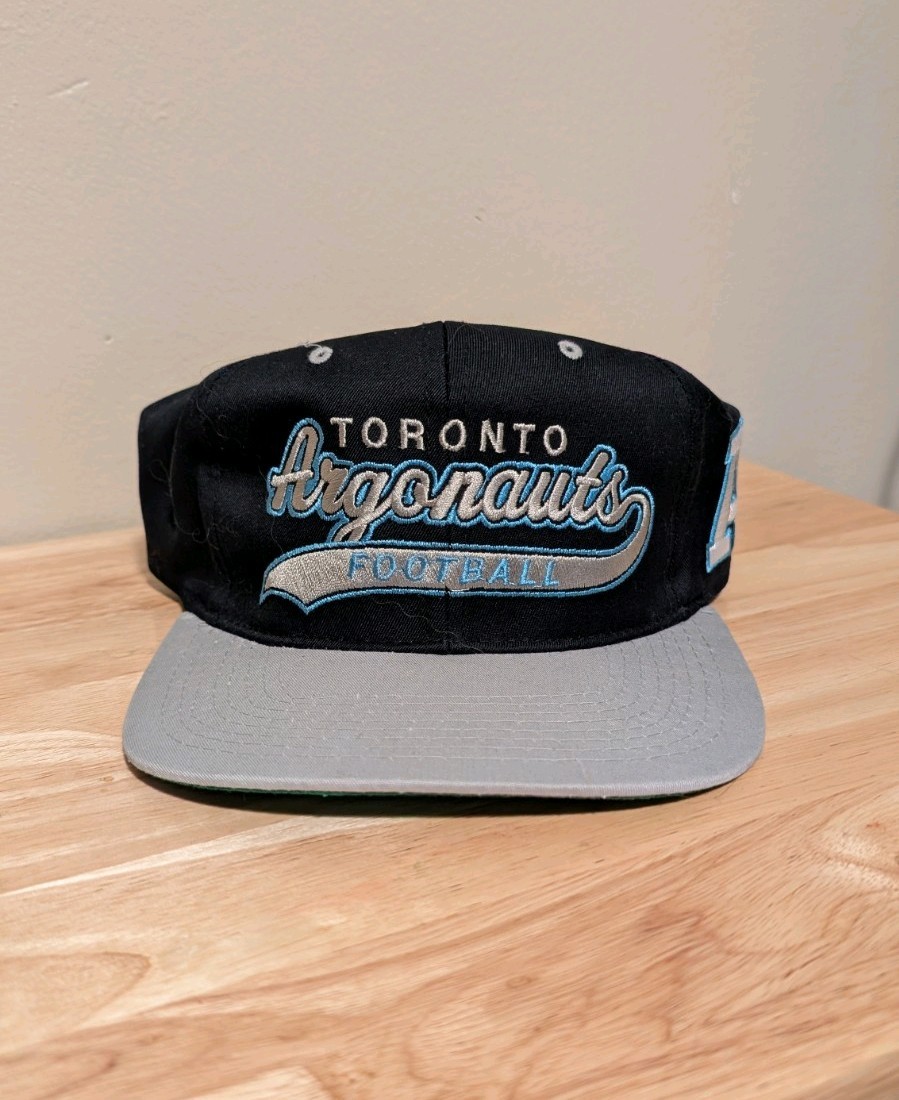 Vintage Toronto Argonauts Tailsweep Snapback Hat Cap Starter Script CFL 90s RARE