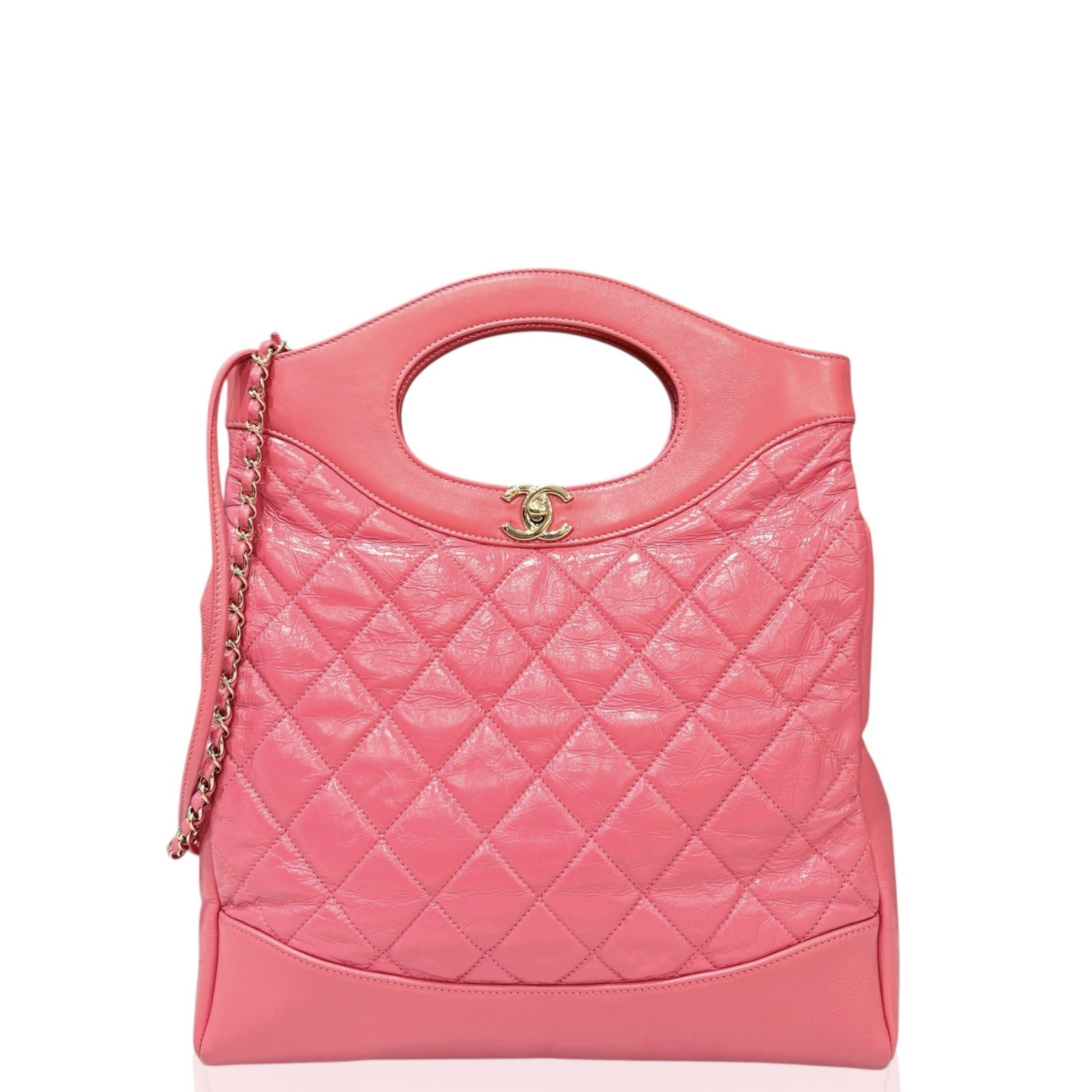 Chanel 31 Shoppinng Bag Pink Crumpled Calfskin (ac031926c1)