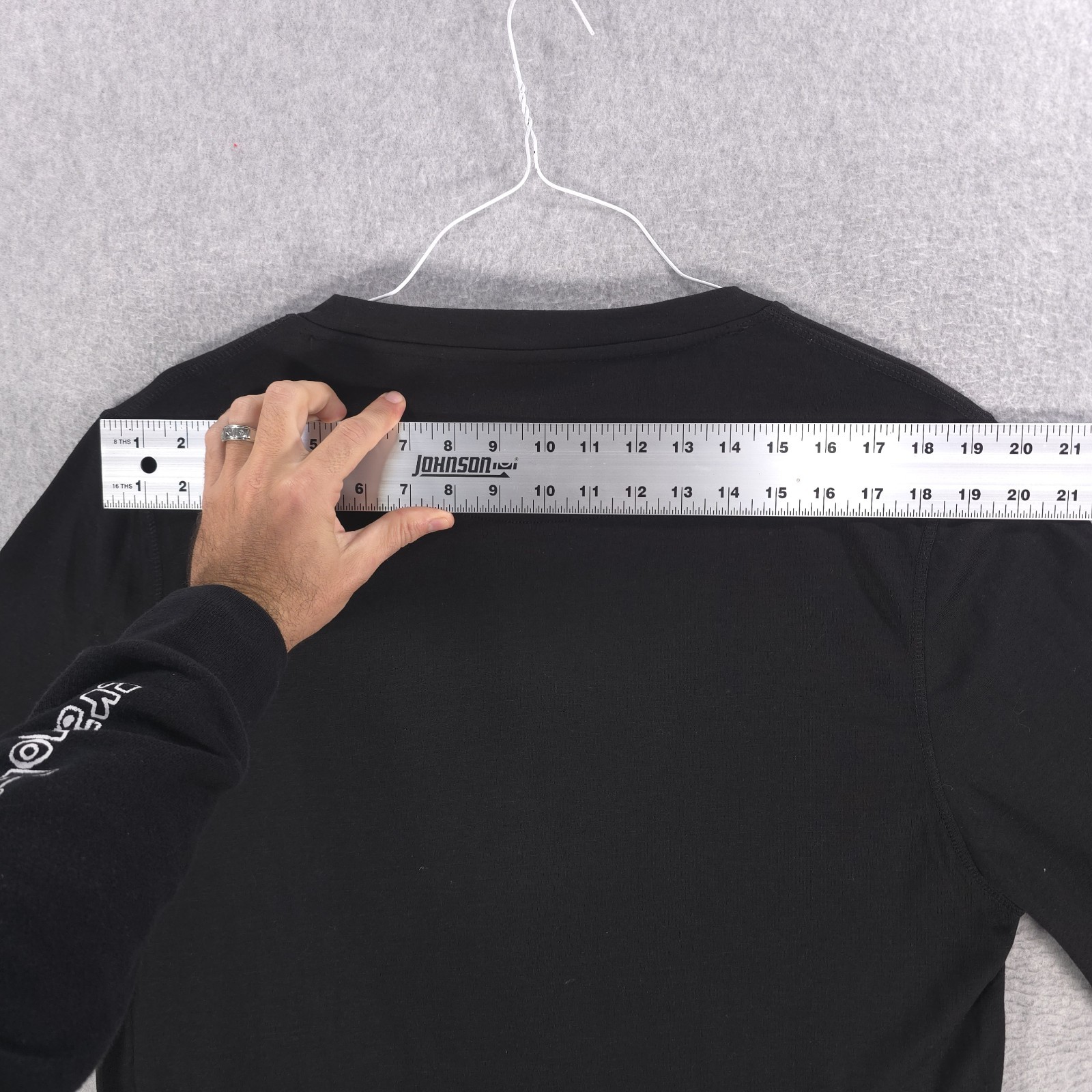 Omni-Wool Poly Blend Black Long Sleeve Crew Warm Base Layer Shirt Mens XXL
