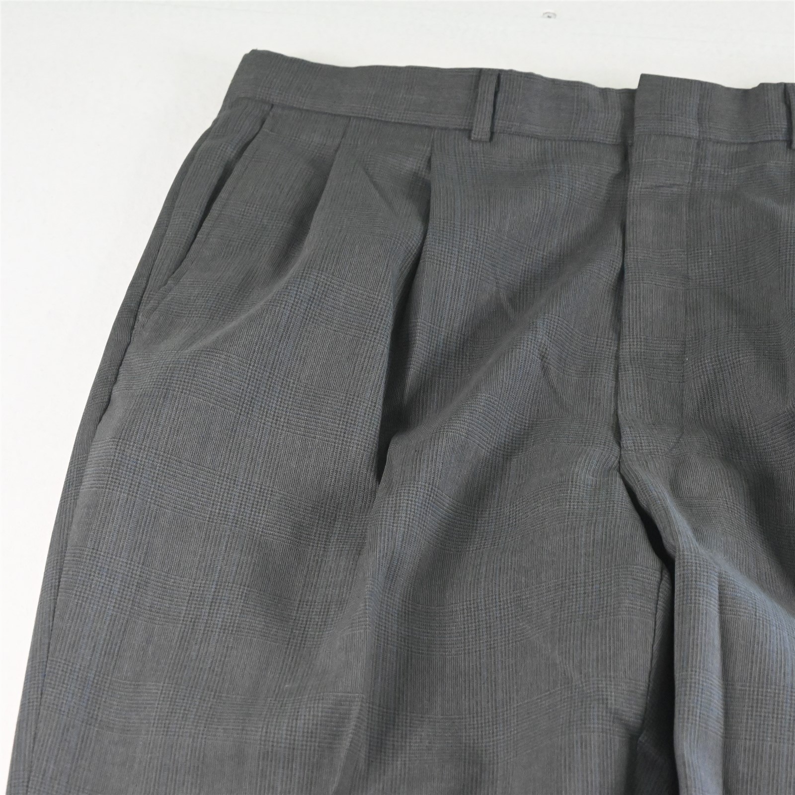 Vtg Deansgate 42L 36×32 Gray Glenn Check USA Made Wool Mens Jacket Pants Suit