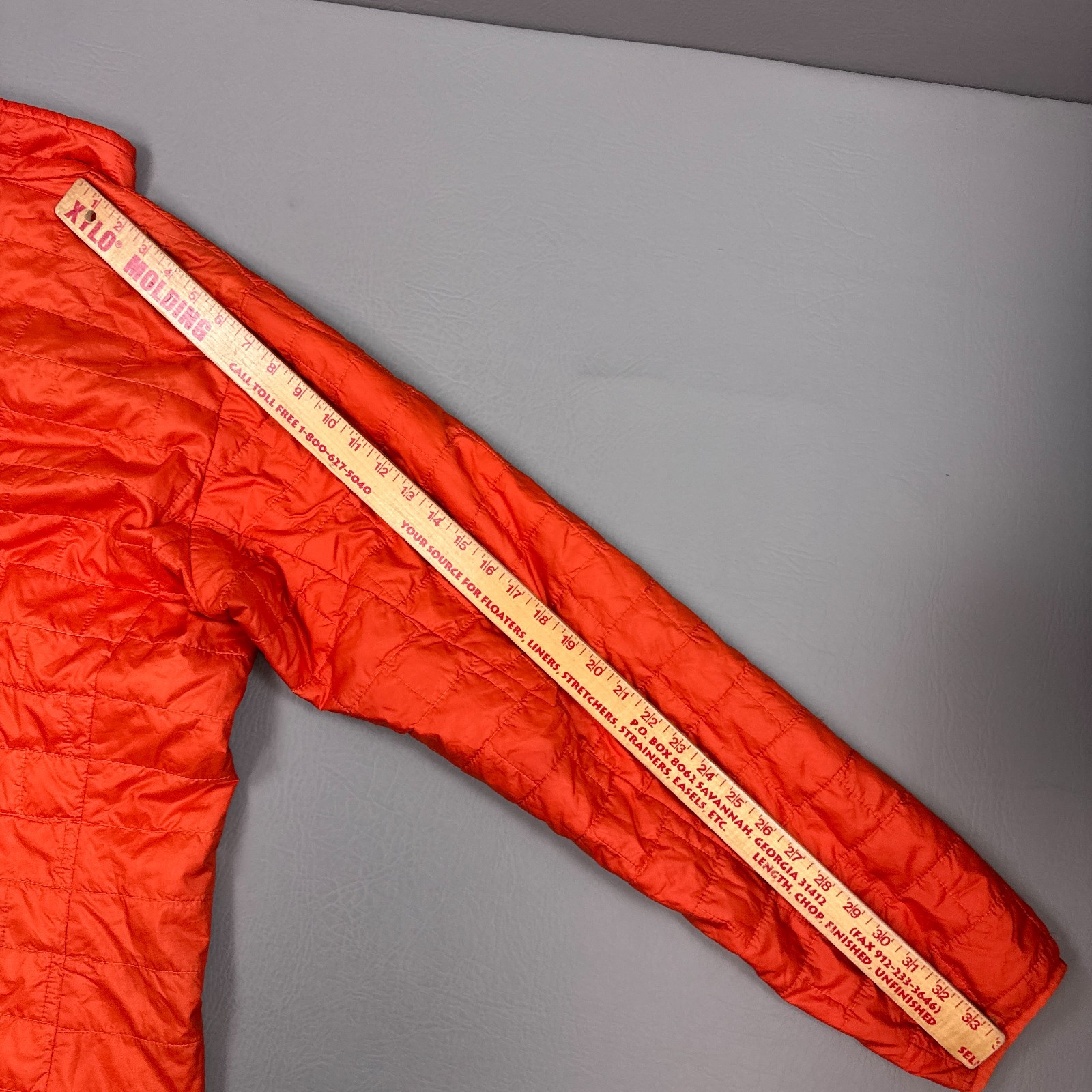 Patagonia Jacket Men Extra Large Orange Nano Puff Hiking Trail Camp Trek Commute