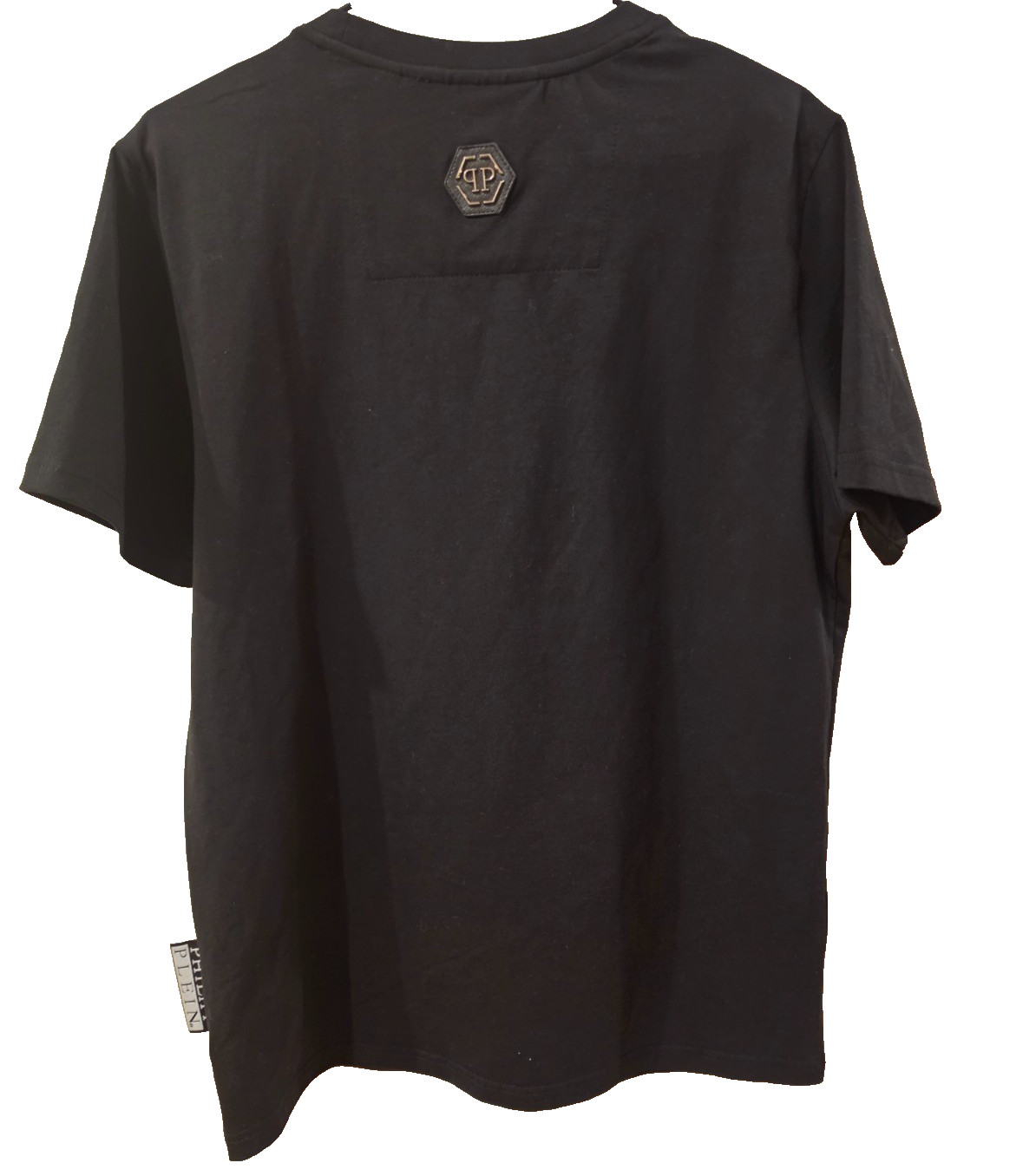 Philipp Plein Teddy, Rhinestone, Black T-shirt Medium, Authentic MSRP $700, Y2K
