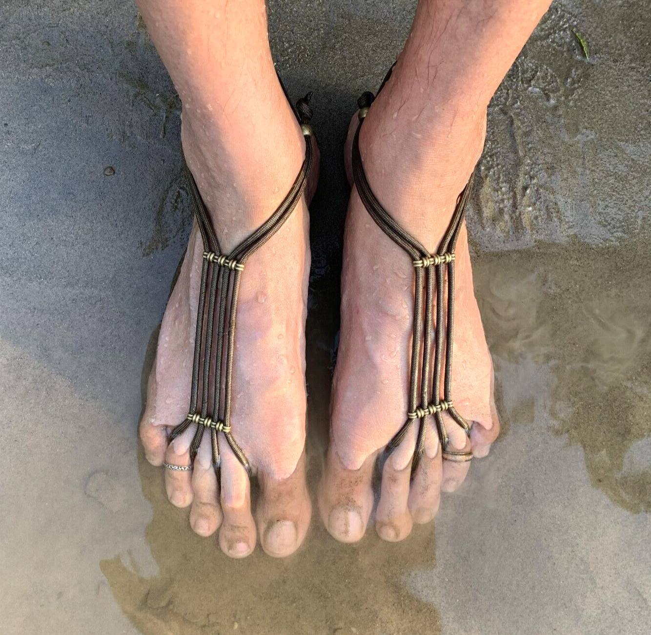Chux “Breezy” Barefoot Sandals | Men | Soleless sandals | Beach wear | Leather