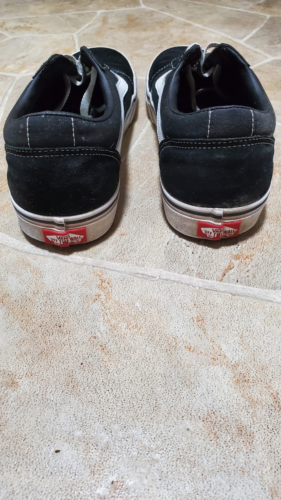 Size 10.5 – VANS Ward Suede Canvas Black White