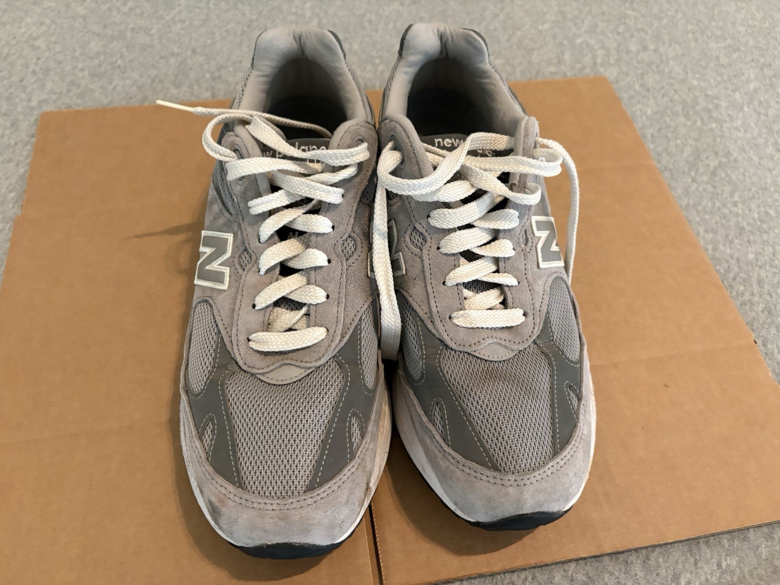 New Balance 993 Gray White Running Shoes Made in USA MR993GL Size 9.5
