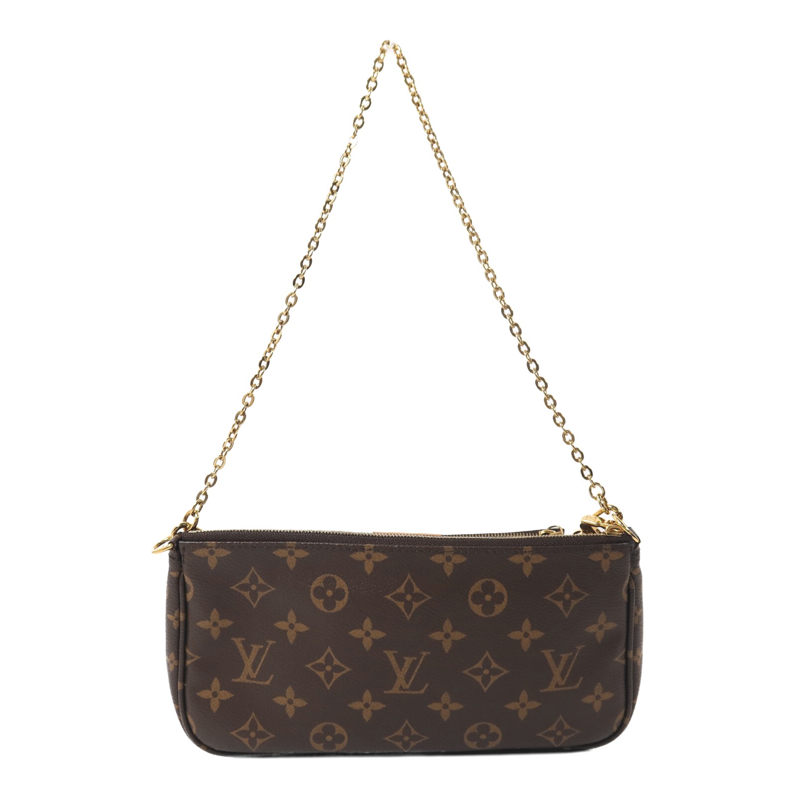 LOUIS VUITTON LV GHW Multi Pochette Accessoires 2 Way Bag M44840 Monogram Brown