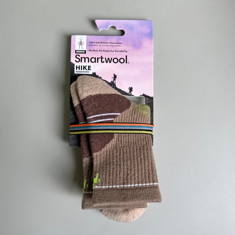 Smartwool 1 Pack Mid Crew Socks Hike Light Cushion Unisex Size Med brown Lot Of