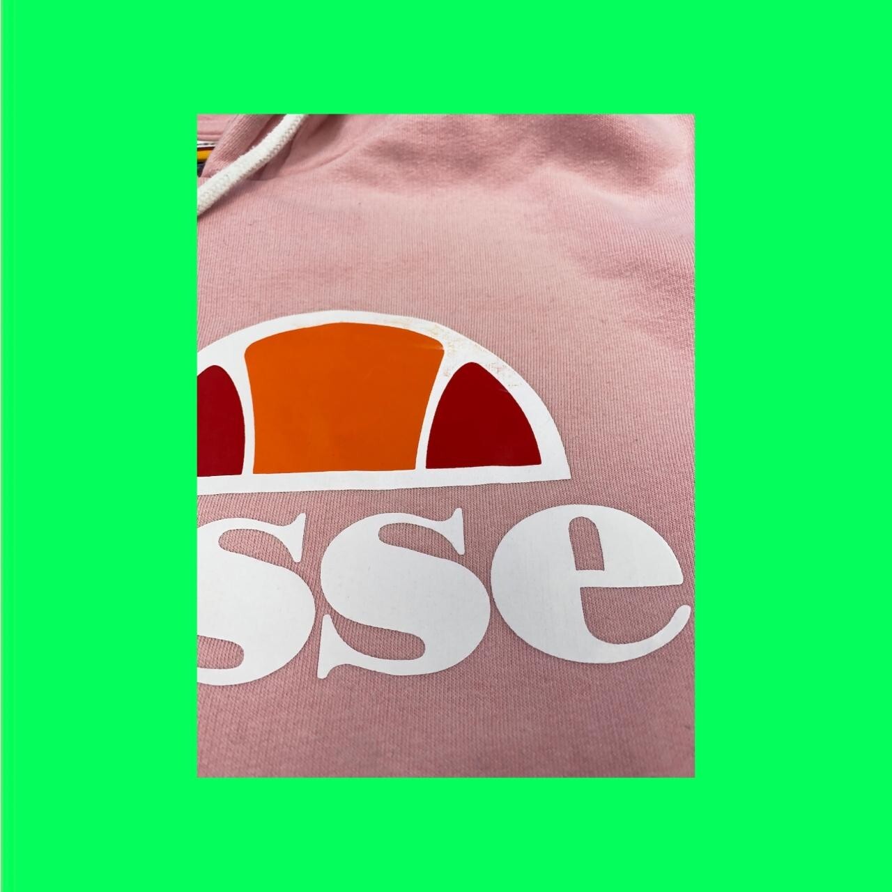 ELLESSE Designer Crop Top Hoodie, Accent Stripe on Sleeves, Pink, UK 8/EU 36/US4