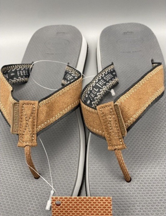 Havaianas Urban Fusion II Flip Flops Men’s US9/10 NWT Graphite/Ice Grey