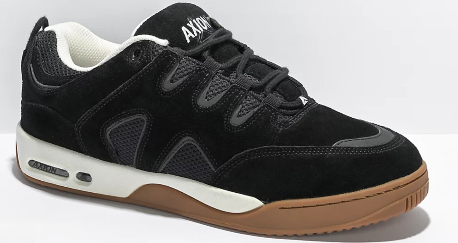 New Axion Footwear Official Black Gum Skateboard Shoes
