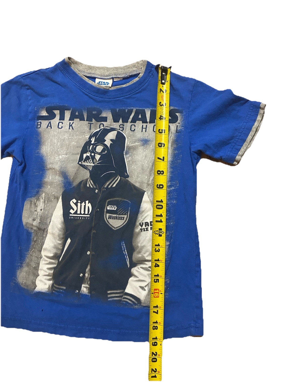 Star Wars Vintage Back to School Graphic Tee Boy’s Medium Sith Darth Vader Y2K