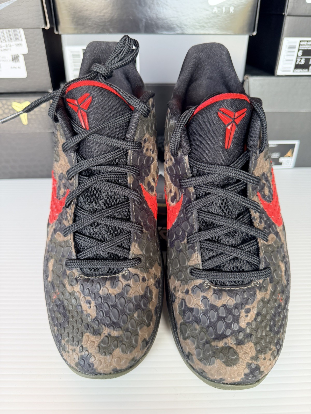 NEW DS Nike Kobe 6 GS Size 4.5Y/6W Protro Italian Camo HM4824-001 red grinch 5