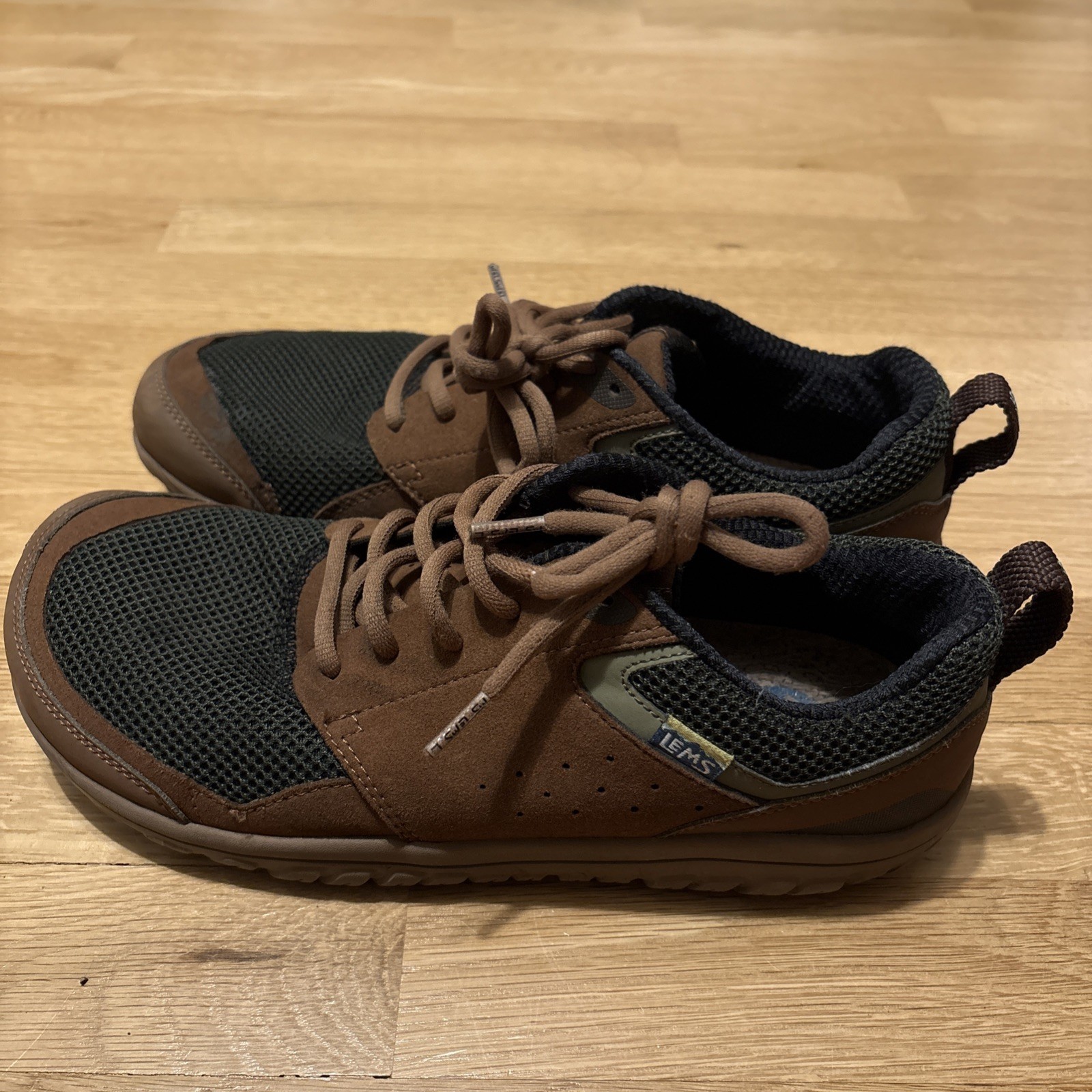 Lems Primal Zen Hiking Shoes Mens 10.5 Womens 12 Woodward Brown Used Trail