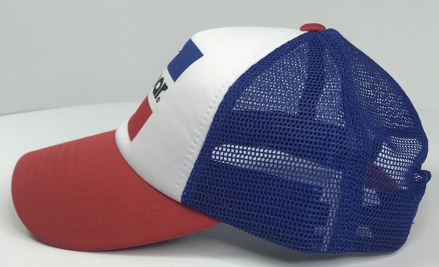 Red White & Blue Hat / Cap – Padded w/ Mesh & Red White & Blue Mopar Emblem