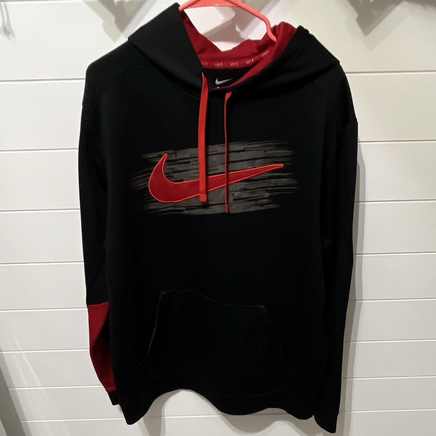 Nike Therma-FIT Men’s Pullover Hoodie Logo Pockets Long Sleeve Size XL