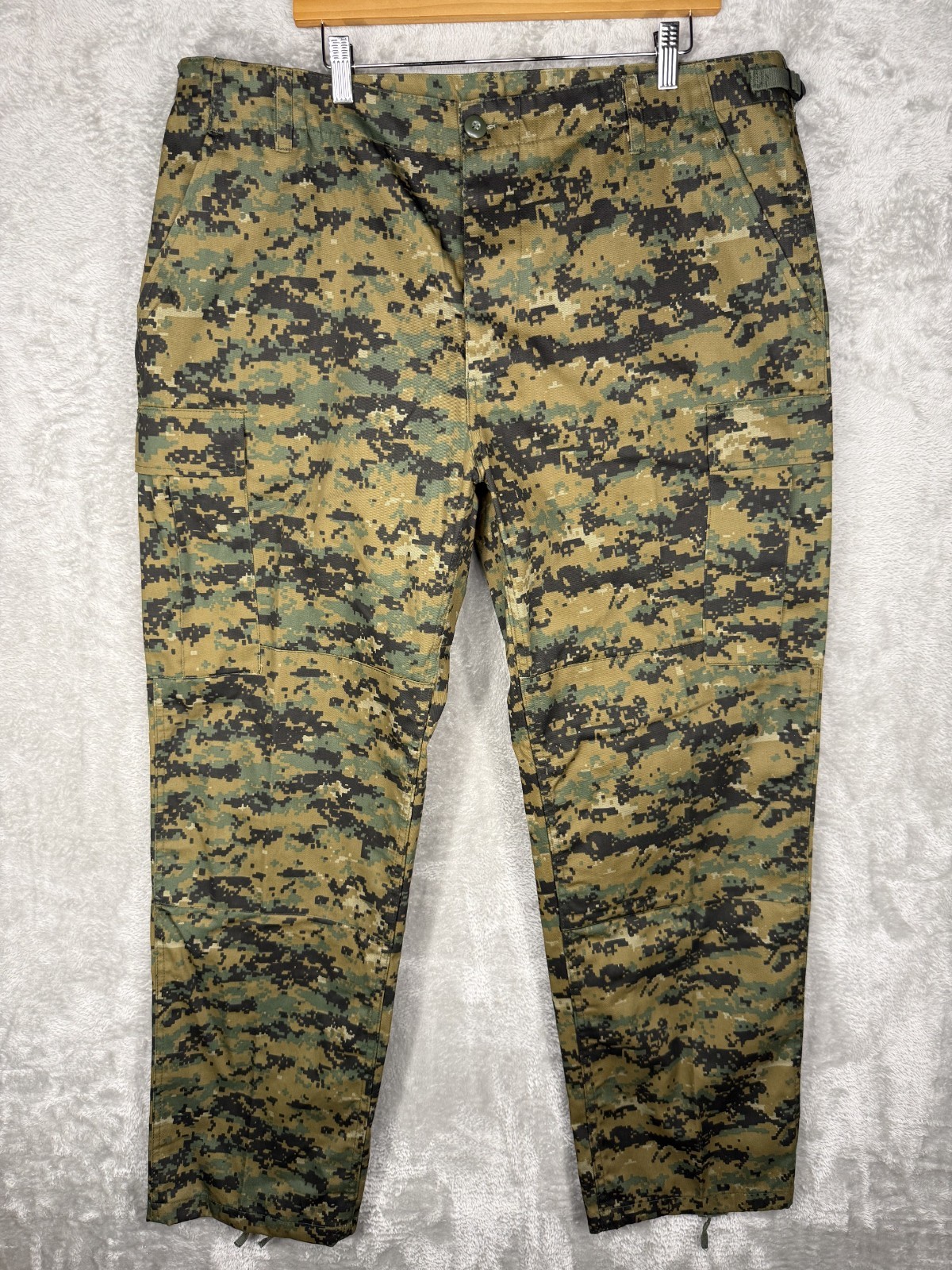 Mil-Tec Cargo Pants Mens XXL Button Fly Digi Camo Military Style Utility