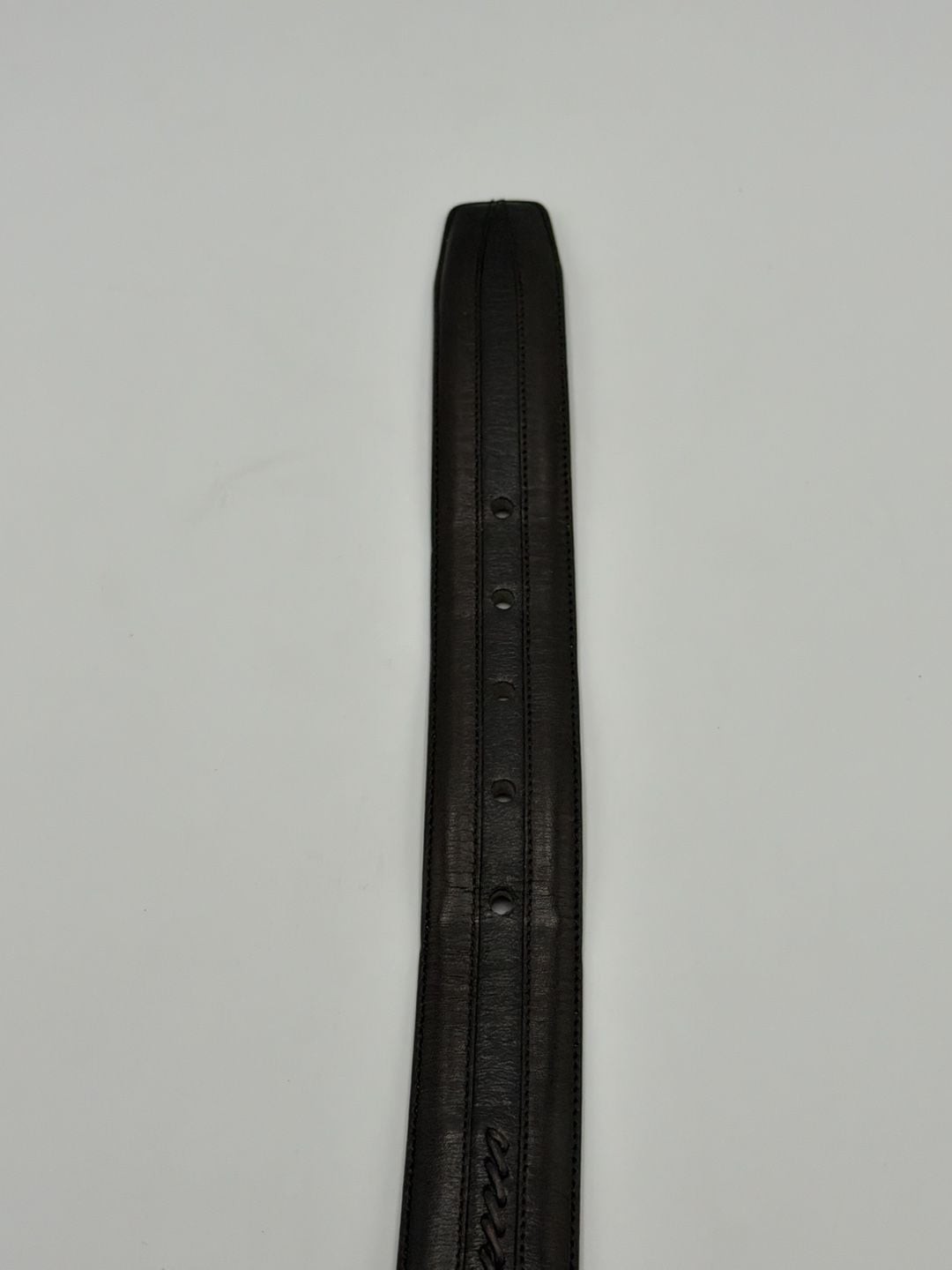 Mezlan M4929 Black Leather Braided Weave Center Dress Belt Size 44