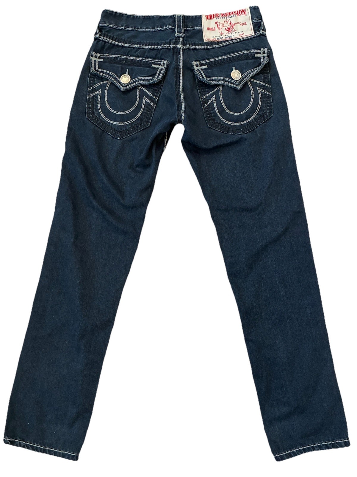 Y2K True Religion Ricky Super T Straight Fit Denim Jeans Size 32